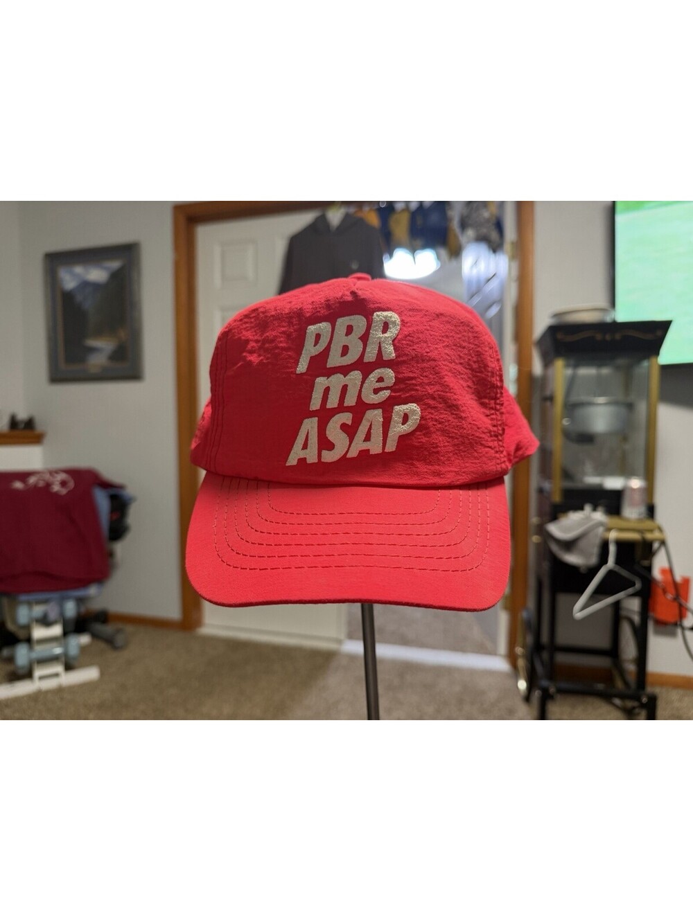 Vintage 1980s Pabst Blue Ribbon ‘PBR Me ASAP’ SnapBack Hat
